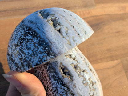 Druzy Ocean Jasper Mushroom - OOAK