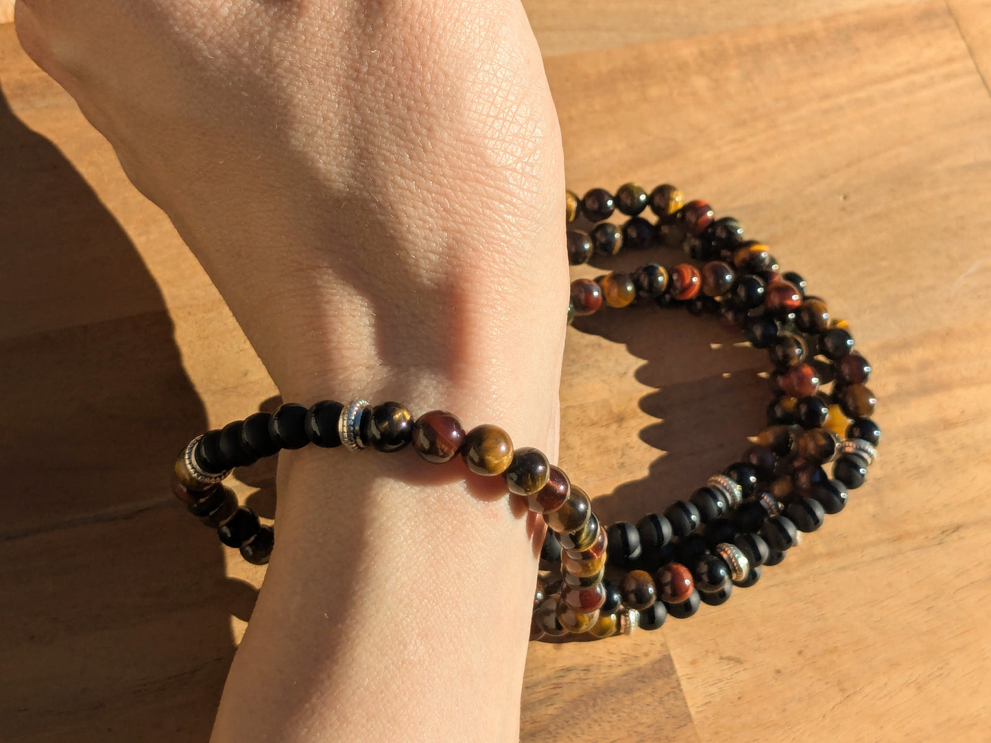 Multicolor Tiger's Eye Stretch Bracelets