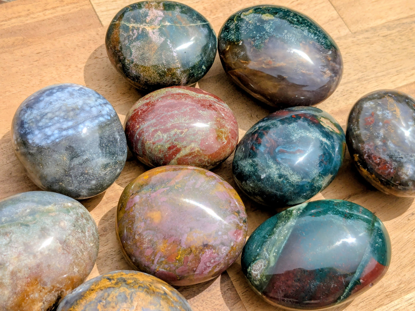 Ocean Jasper Palm Stones