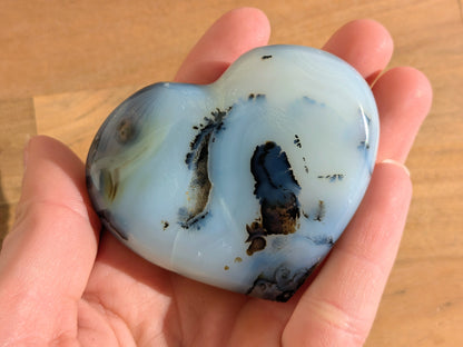 Dendritic Agate Heart - OOAK