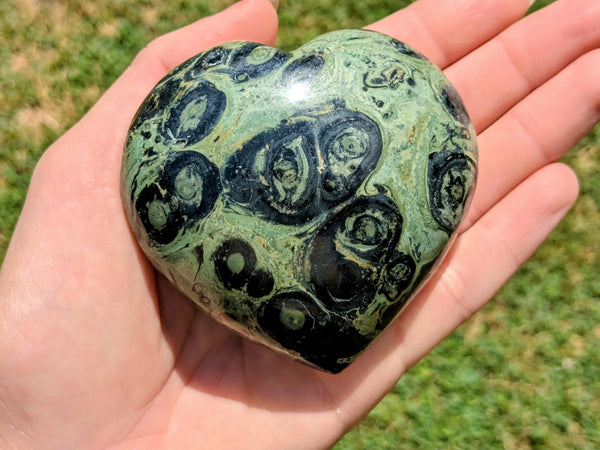 Kambaba Jasper Heart - OOAK