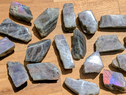 Sunset Labradorite Slices