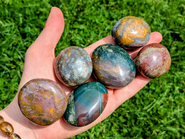 Ocean Jasper Palm Stones