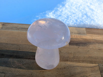 Rose Quartz Mushroom - OOAK