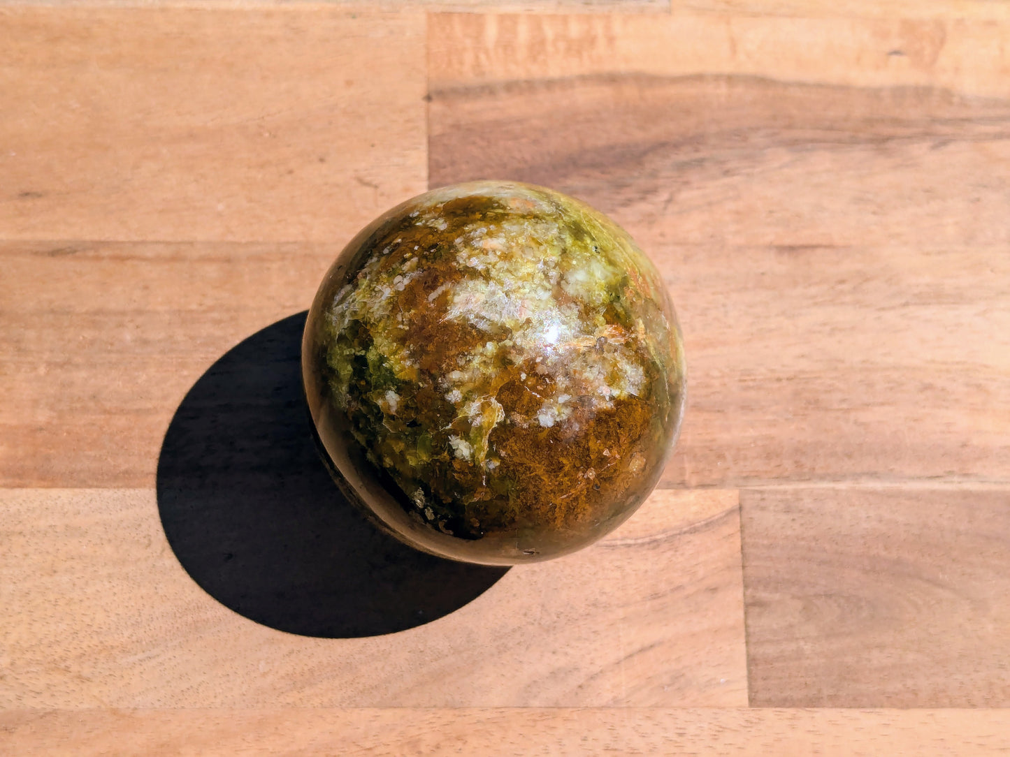 Green Opal Sphere - OOAK