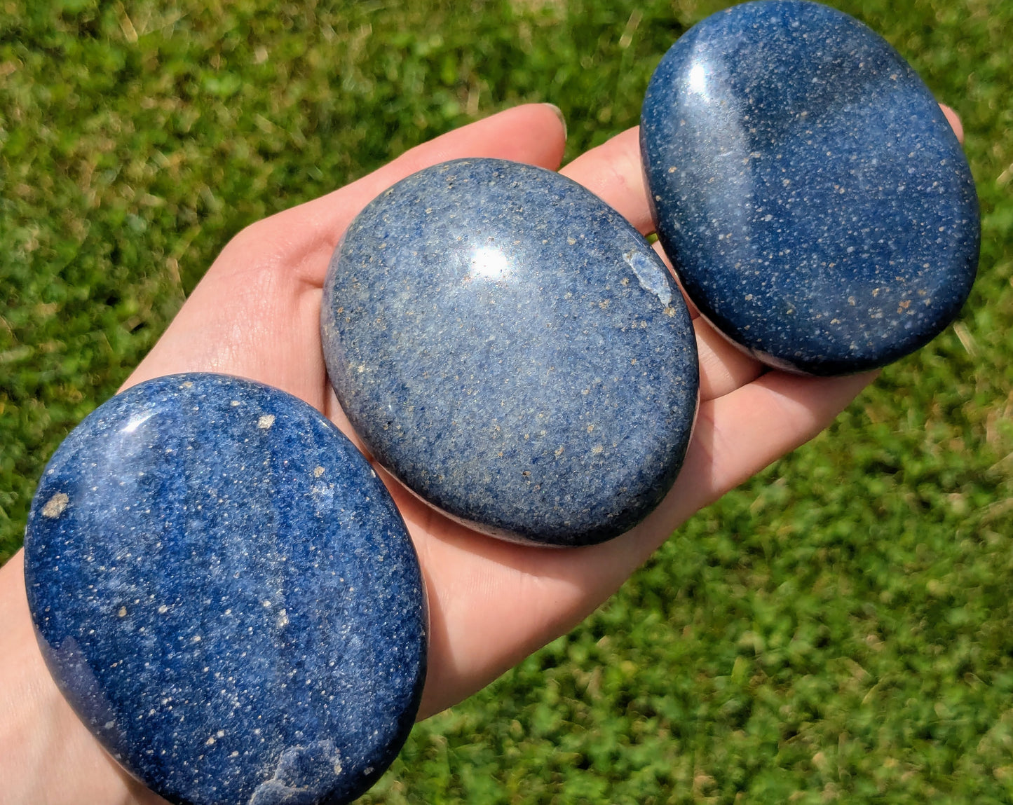 Lazulite XL Palm Stones