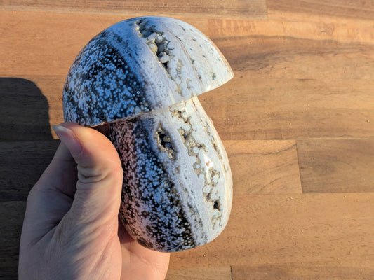 Druzy Ocean Jasper Mushroom - OOAK
