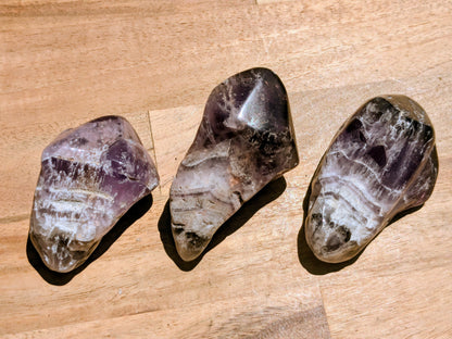 Chevron Amethyst Polished Points