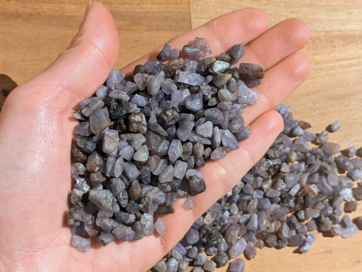 Blue Sapphire Rough Chips - 10g Lots