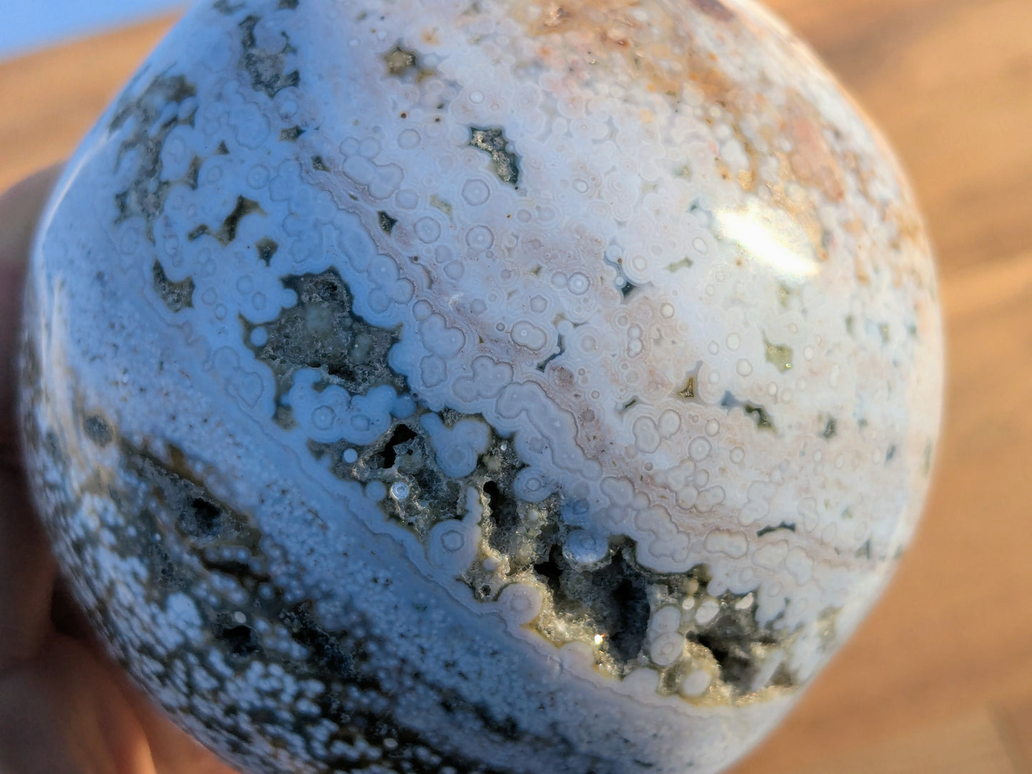 Druzy Ocean Jasper Mushroom - OOAK