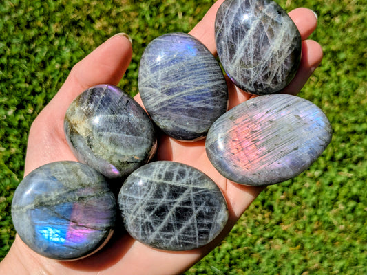 Sunset Labradorite Palm Stones