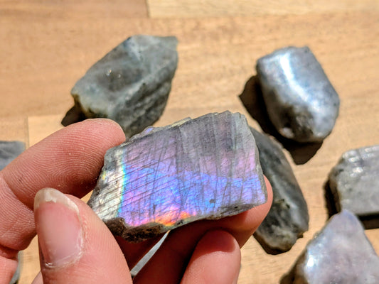 Sunset Labradorite Slices