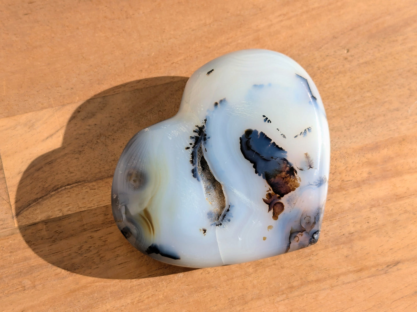 Dendritic Agate Heart - OOAK