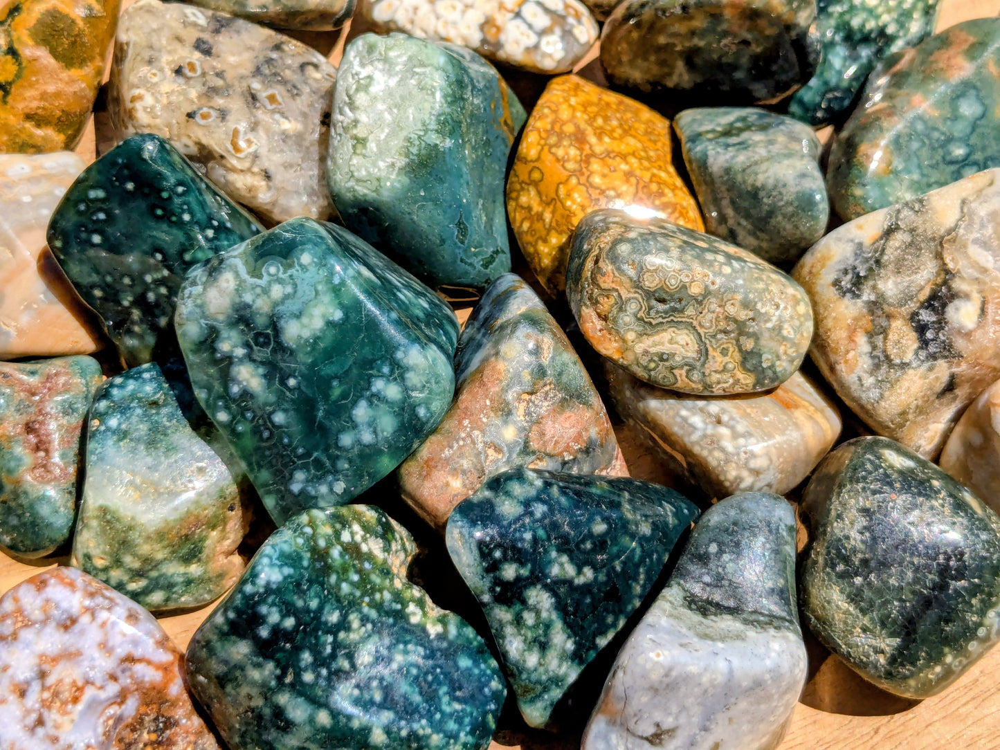 Ocean Jasper Tumbled Stone