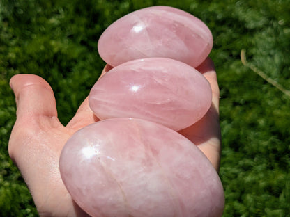 Rose Quartz Palm Stones