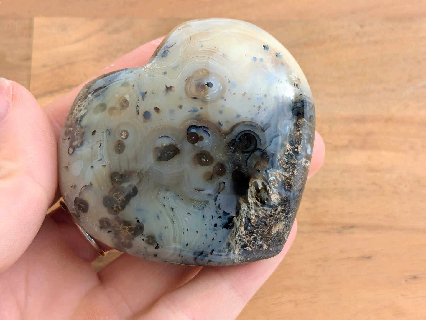Dendritic Agate Heart - OOAK