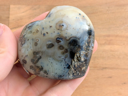 Dendritic Agate Heart - OOAK