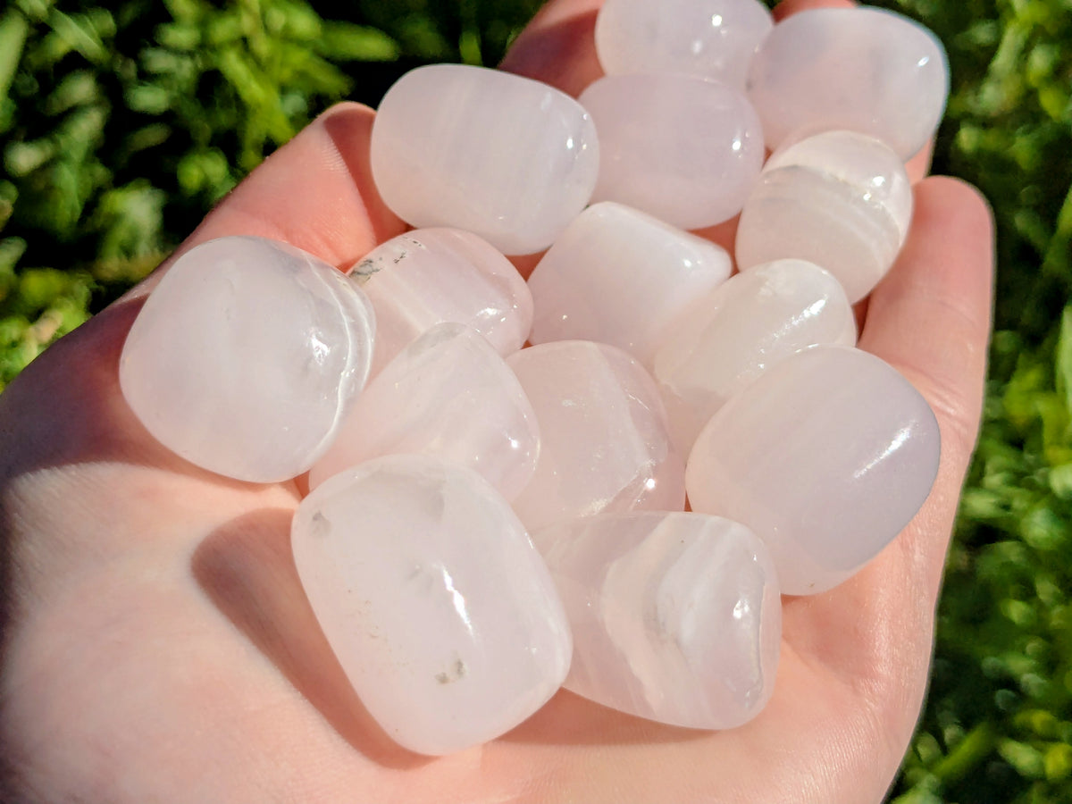 Mangano Calcite Tumbled Stones