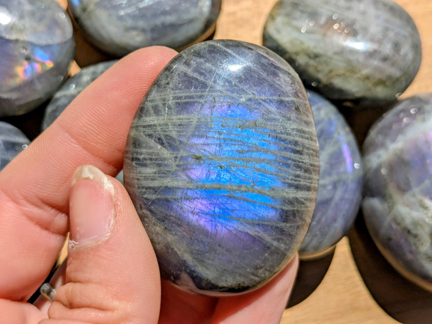 Sunset Labradorite Palm Stones
