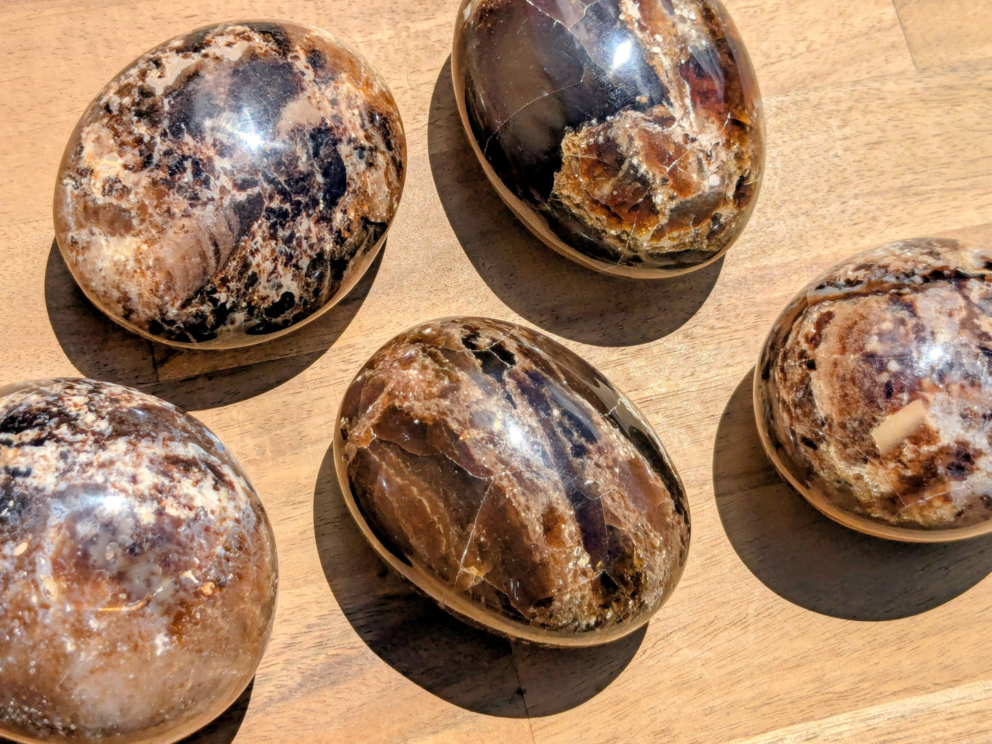 Black Opal XL Palm Stones