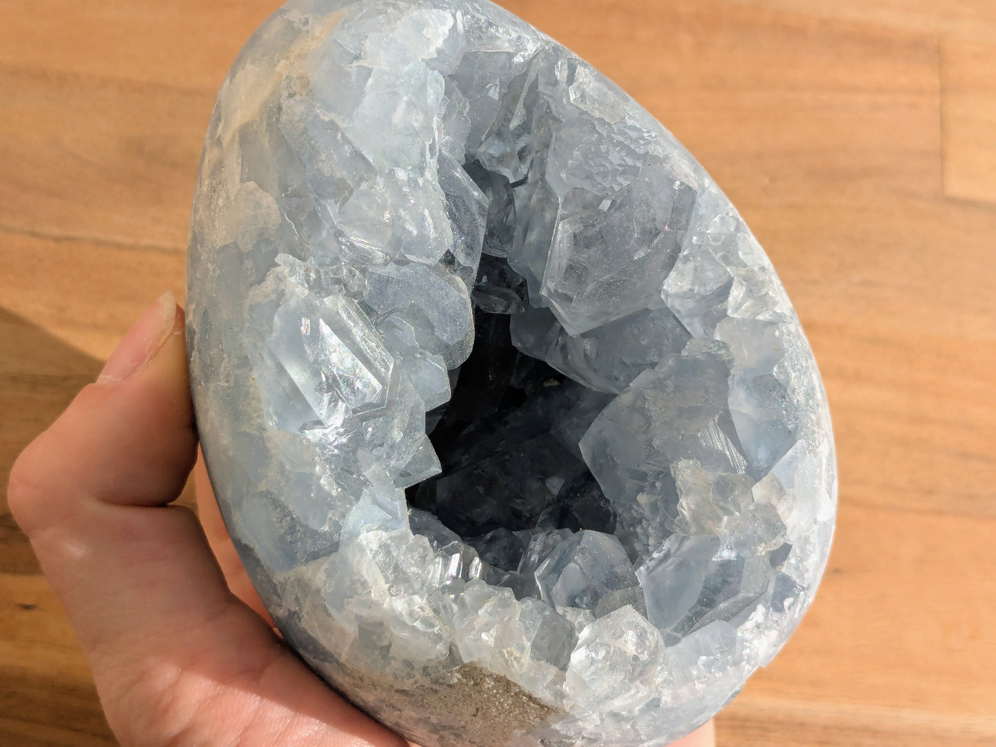 Celestite Druzy Egg - OOAK