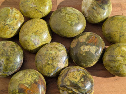 Green Opal Palm Stones