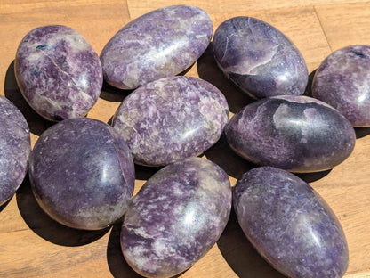 Lepidolite Palm Stones