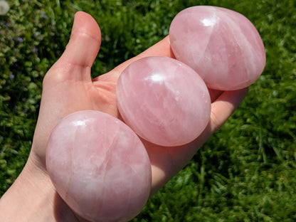Rose Quartz Palm Stones