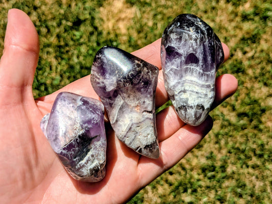 Chevron Amethyst Polished Points