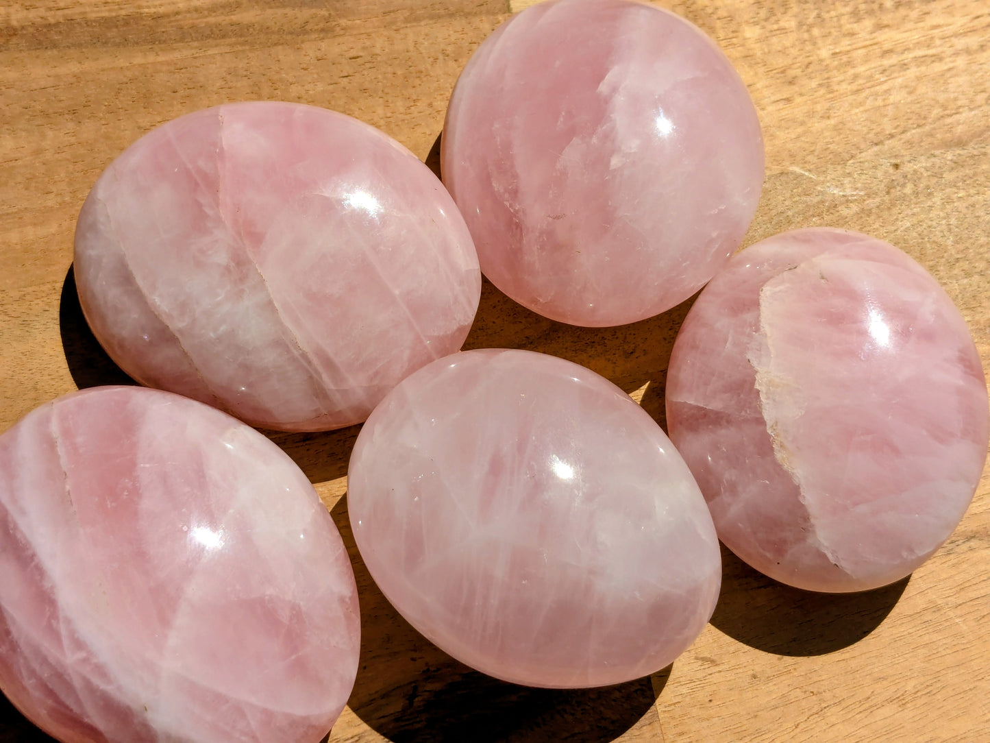 Rose Quartz Palm Stones