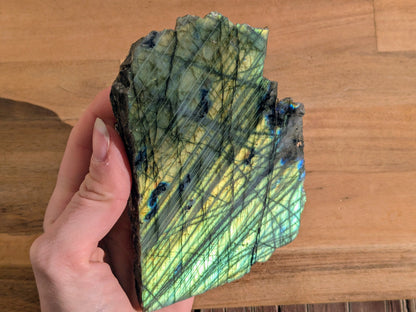 Golden Labradorite One-Sided Free Form - OOAK