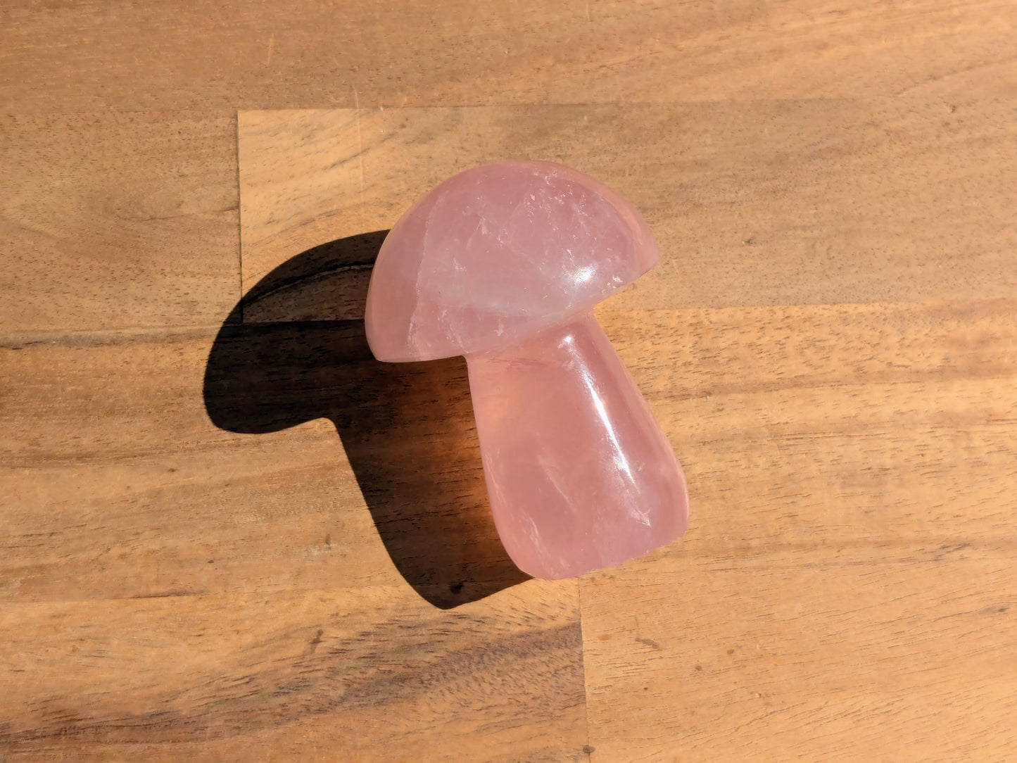 Rose Quartz Mushroom - OOAK