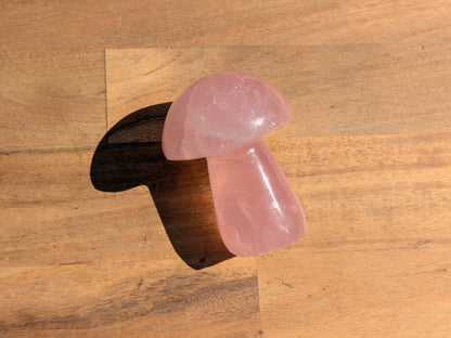 Rose Quartz Mushroom - OOAK