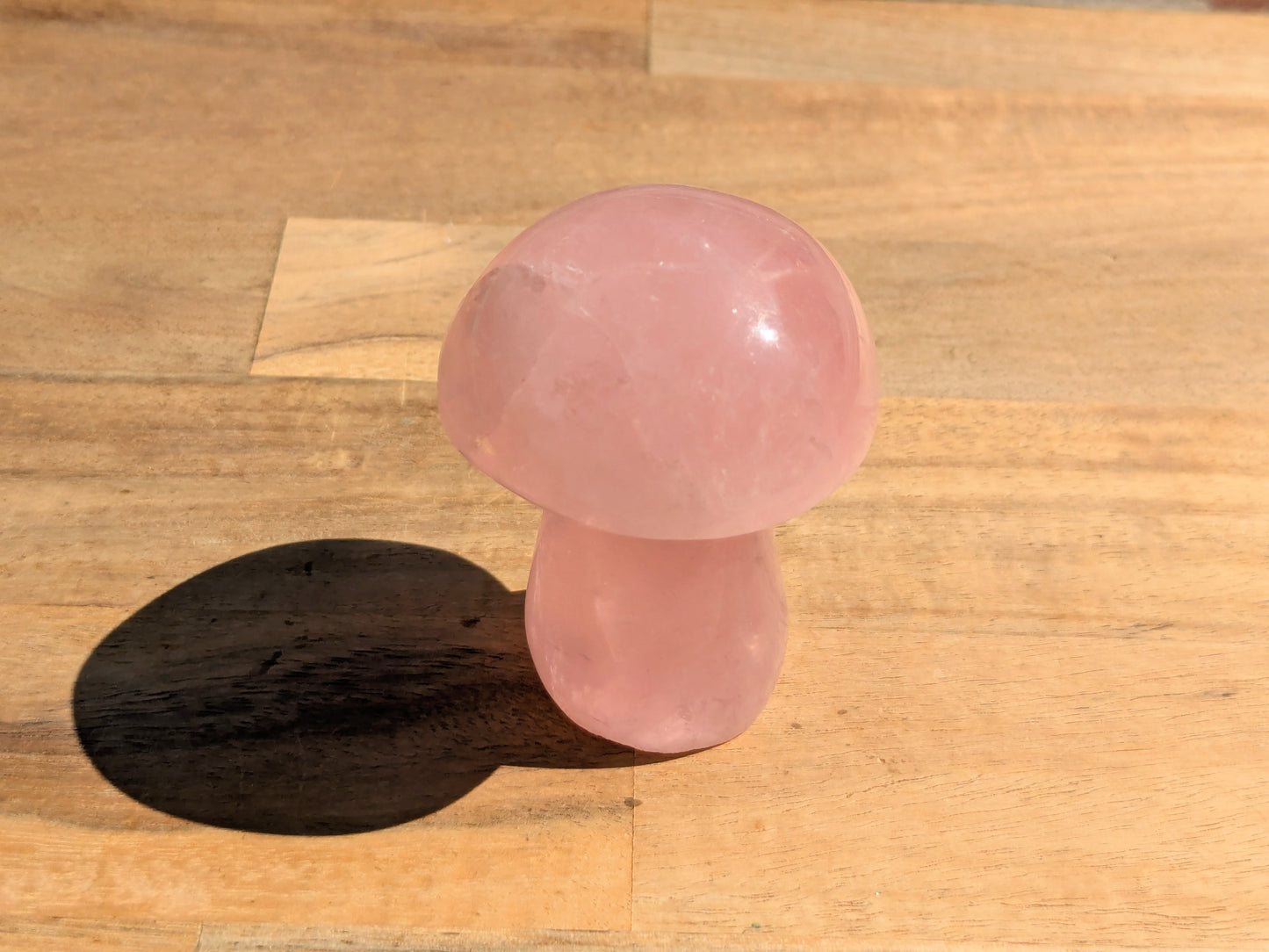 Rose Quartz Mushroom - OOAK