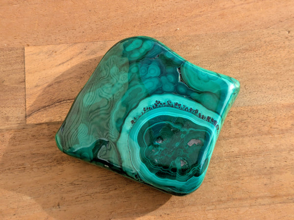 Polished Malachite Specimen - OOAK