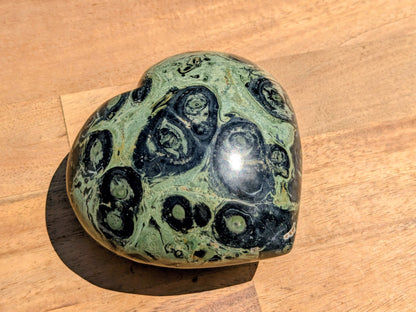 Kambaba Jasper Heart - OOAK