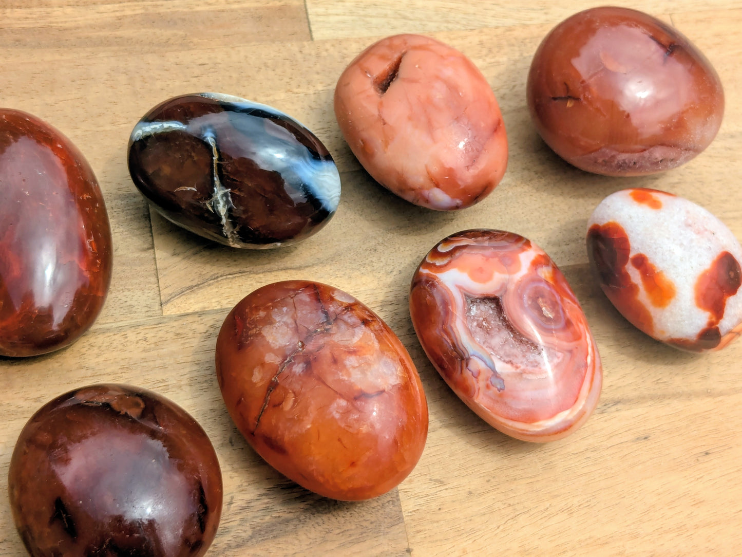 Carnelian Palm Stones