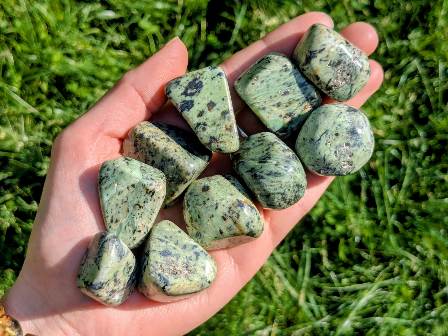 Dragon Jade Tumbled Stones