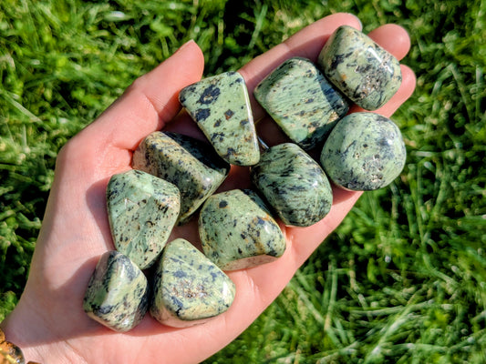 Dragon Jade Tumbled Stones