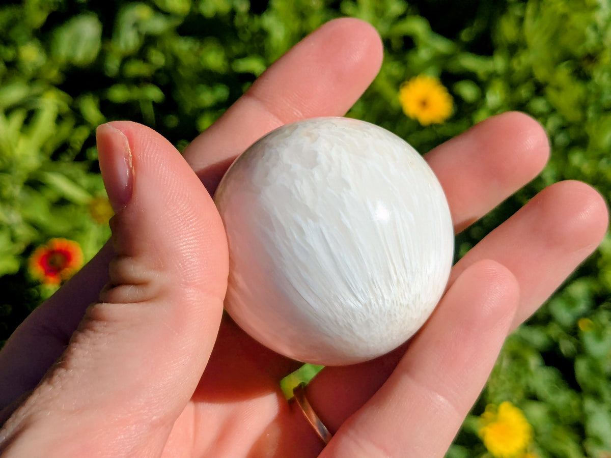 Scolecite Sphere - OOAK