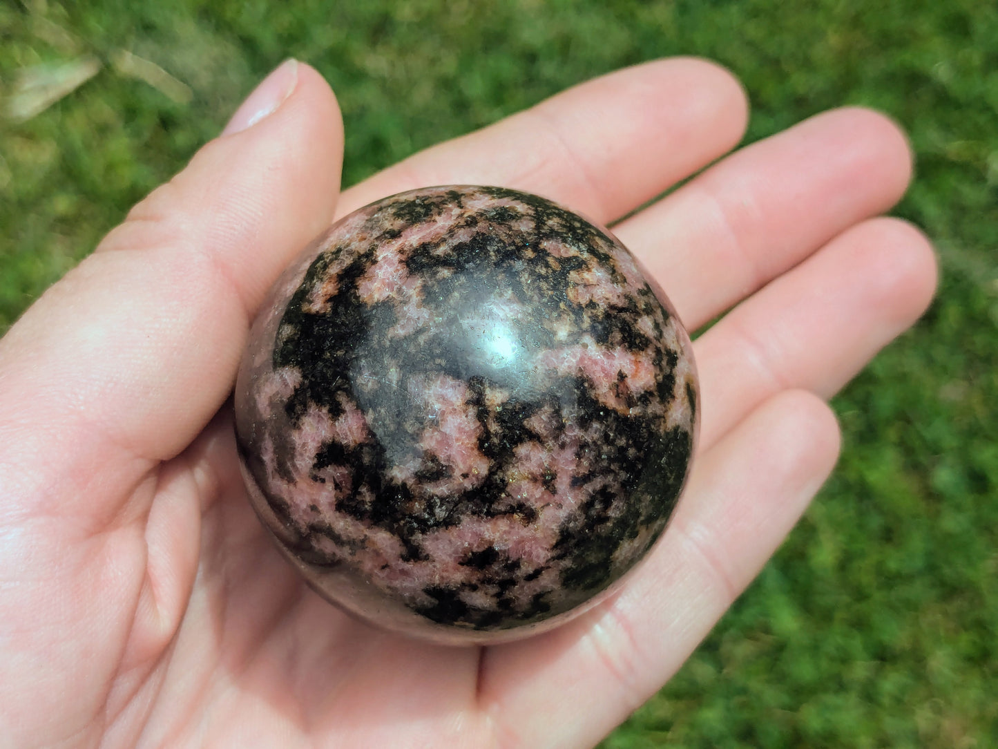 Rhodonite Sphere - OOAK