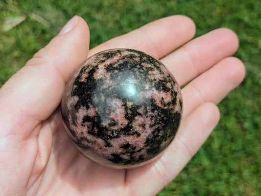 Rhodonite Sphere - OOAK