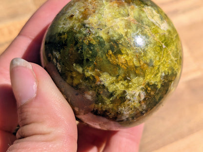 Green Opal Sphere - OOAK