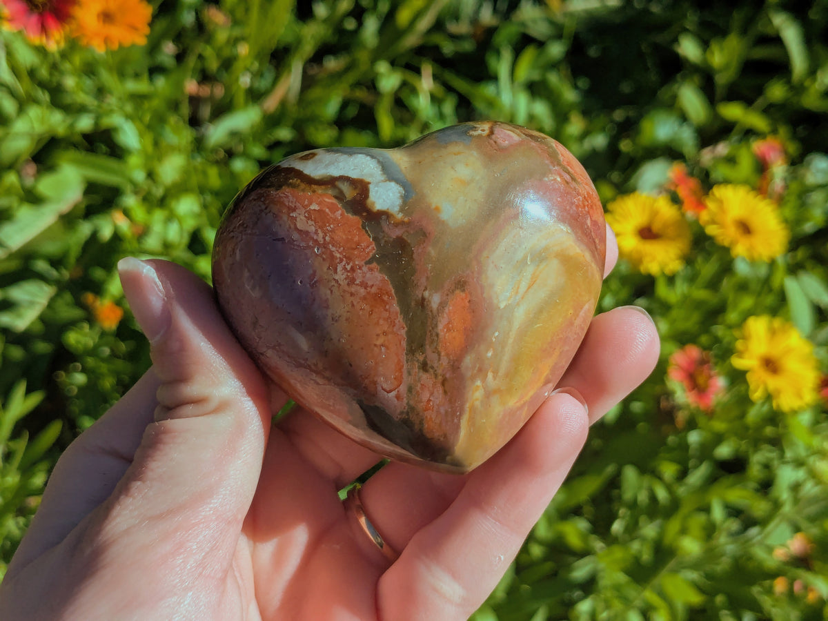 Polychrome Jasper Heart - OOAK