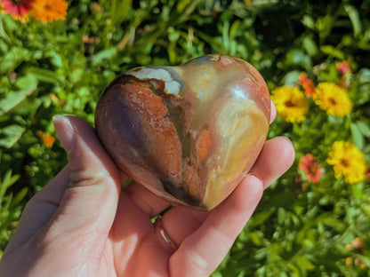 Polychrome Jasper Heart - OOAK