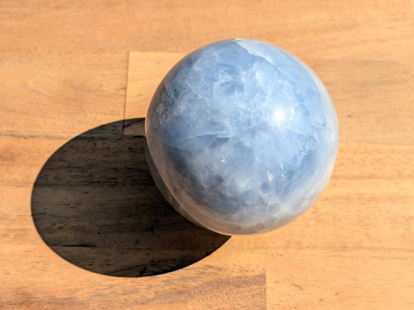 Blue Calcite Sphere - OOAK
